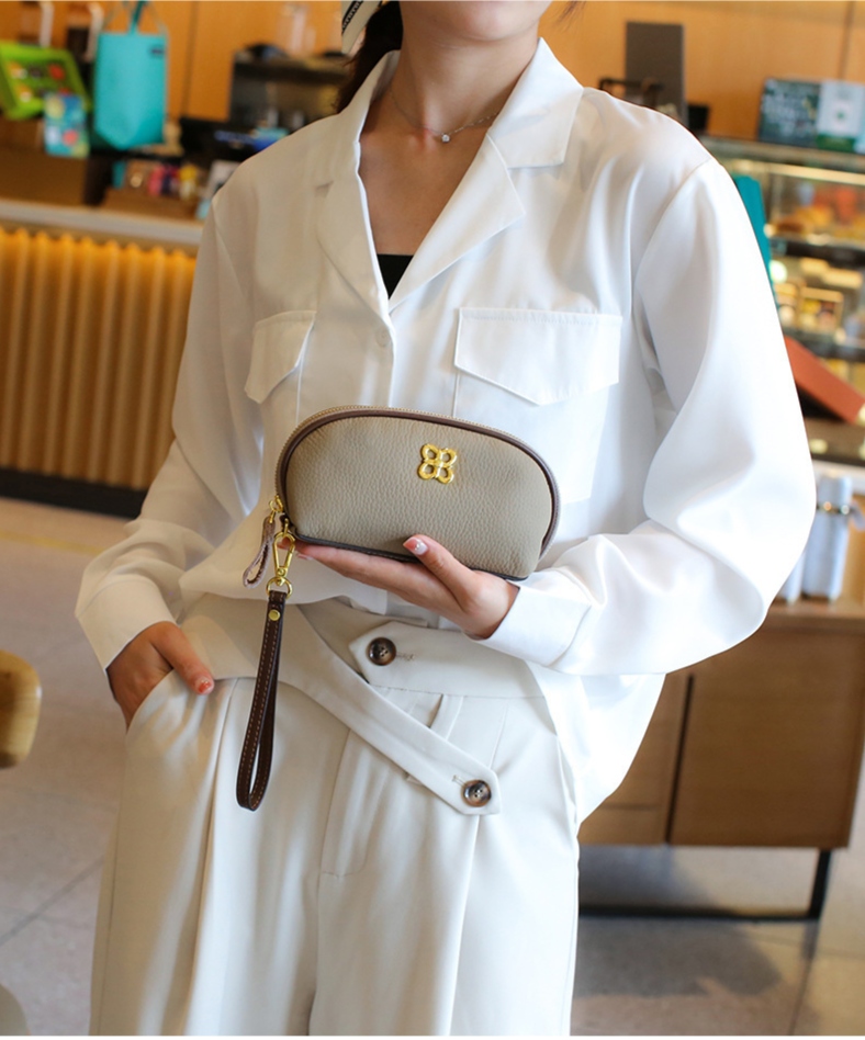 Hoofdlaag runderhuid voor high-end en modieuze mobiele telefoon echt leren kleine tas, zero portemonnee, dameshandtas_voghion.com