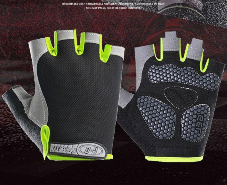 Barra per trazioni per ciclismo sportivo a mezze dita, resistente all'usura, per uomini e donne, per fitness all'aperto, anti-calli, ispessita e antiscivolo_voghion.com