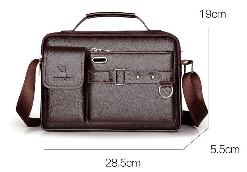 Männer Anti-diebstahl PU Leder Schulter Taschen Wasserdichte Business Handtasche Reise Tote Umhängetasche Kreuz körper Messenger Tasche Pack für Männliche_voghion.com
