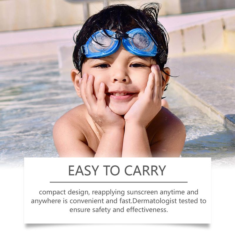 Wieey 15g SPF30+ Crema Solare Stick per Bambini Rinfrescante per la Pelle Antiossidante Controllo del Sebo Protezione Estiva UV Stick Solare Impermeabile_voghion.com