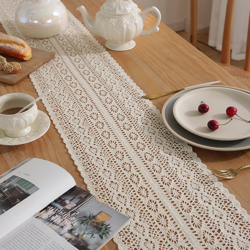 Henggang Tischdecke im amerikanischen Landhausstil, handgewebt, Streifen, Kaffeetuch, Teematte, Baumwollleinen, künstlerischer Tischläufer_voghion.com