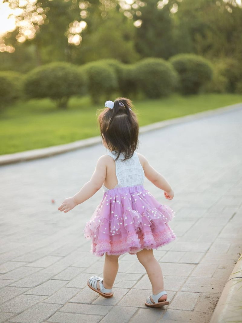 Vêtements pour bébés filles, robe tutu étoile, douce et ravissante jupe princesse gâteau au vent, jupe en gaze_voghion.com