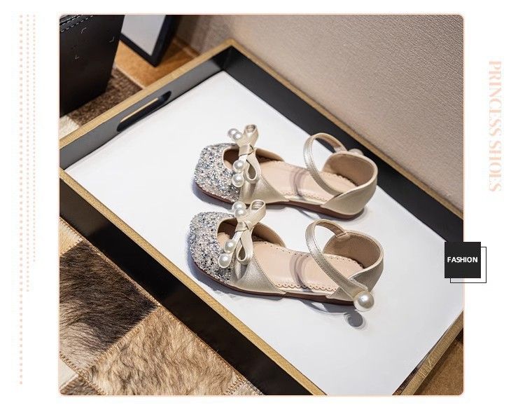2025 Neue Mode Sommer Mädchen Geschlossene Zehen Sandalen Kleinkinder, Prinzessin Schuhe Mit Weichen Sohlen Für Mädchen_voghion.com
