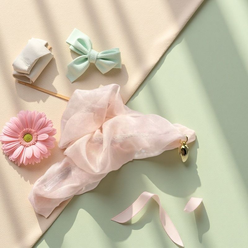 2025 New Arrival, Gentle Pleated Mesh Large Claw Clip For Women, Advanced Sense Spring Hairpin, Back-of-Head Shark Clip Hair Accessory_voghion.com