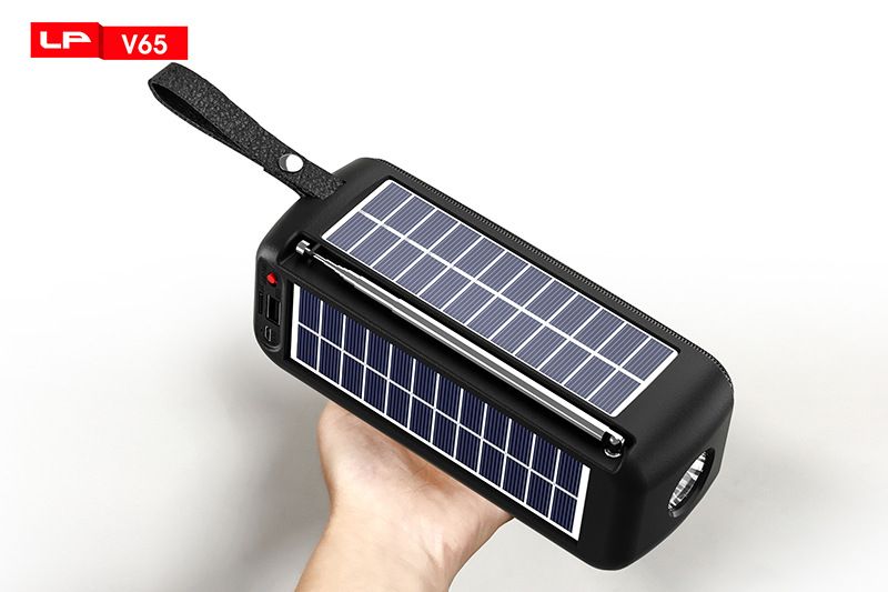 Yeni güneş enerjili kablosuz Bluetooth hoparlör, taşınabilir radyo, subwoofer, yüksek ses, küçük hoparlör_voghion.com