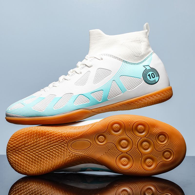 Men's and women's football shoes high top new long and short nail sneakers_voghion.com