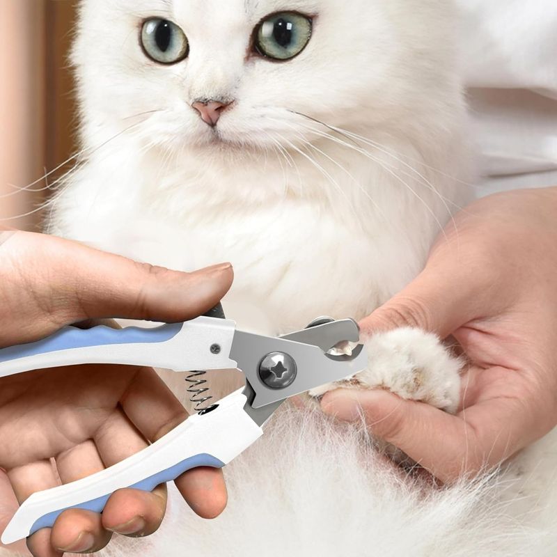 1 tagliaunghie e tagliaunghie per cani e gatti (taglia grande - con protezione di sicurezza per evitare tagli eccessivi, lima per unghie ideale per gatti e cani)_voghion.com