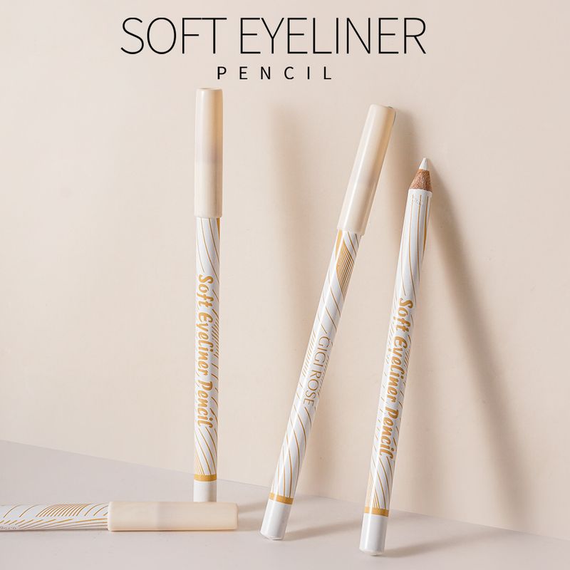 Eye Shadow & Liner Combination GIGIROSE White Eyeliner Pen, Eye Silkworm Pen, Brightens The Eye Head, Reduces Water And Sweat_voghion.com