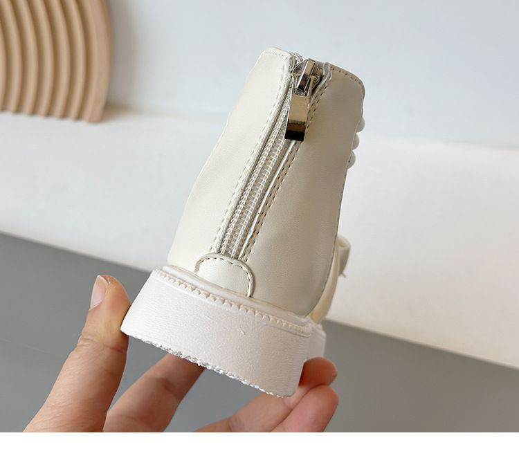 Girls Princess Sandals New Summer Summer Bow Hot Sale Medium And Large Children's Trendy Soft Bottom Roman High Top_voghion.com