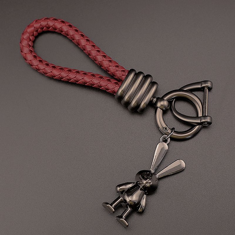 Pár Bunny Keychain Přívěsek Auto High-end Králík Rok Šperky Keychain Muži A Ženy Roztomilý Vynikající Přívěsek_voghion.com