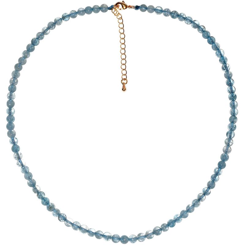 Collana con perline di agata e ossidiana di cristallo da 6 mm in pietra naturale, catena per clavicola alla moda da donna Dopamine_voghion.com