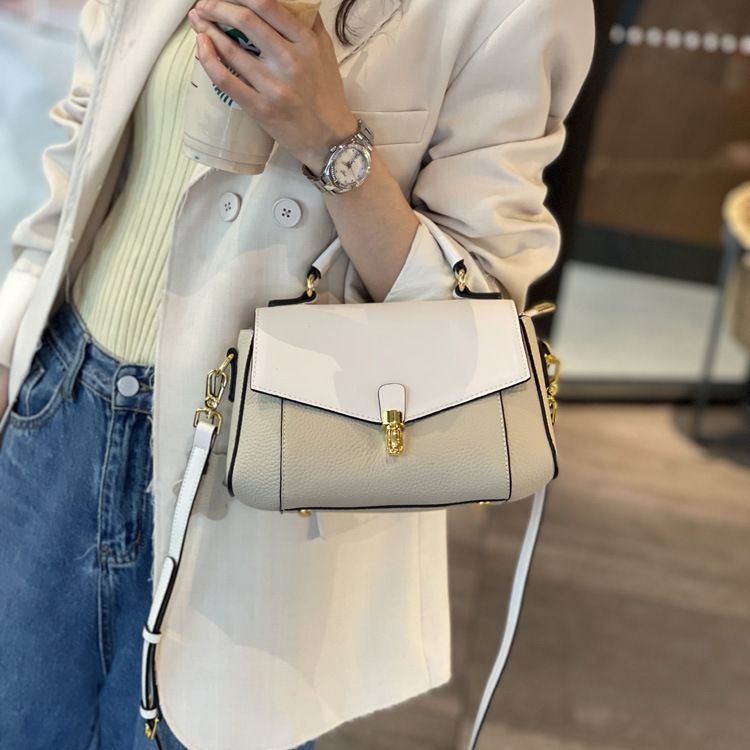 Doctor Bag Small Bag Women Summer New Leather Women's Bag Messenger Bag Fashion Casual Cowhide Shoulder Bag Small Square Bag_voghion.com