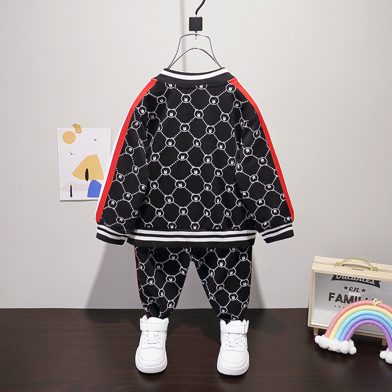 Dječji proljetni set za tisak crtanih filmova 2023. Jesenska nova dječja odjeća srednjeg i malog stranog stila_voghion.com