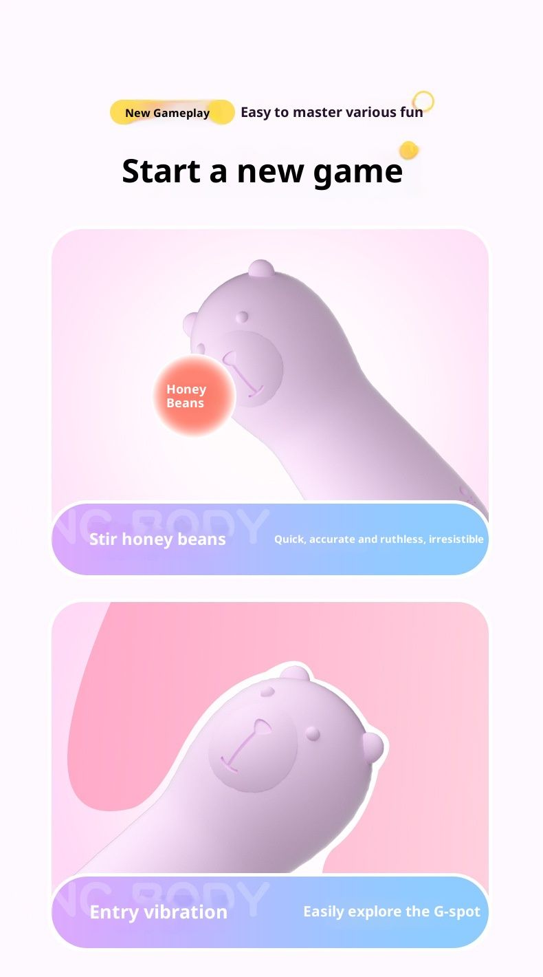 LuvBox Laile Lala Bear Vibratore Silenzioso con Succhiamento Invisibile, Dispositivo di Autodifesa Silenzioso per Donne, Piccolo Giocattolo Istantaneo_voghion.com