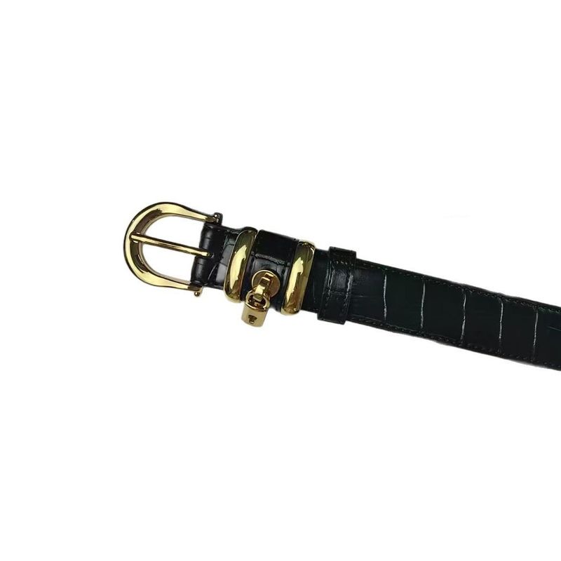 Echtes Leder Vintage Hardware Mondsichel Punk Rindsleder für Frauen Dekorativer Kleidergürtel_voghion.com