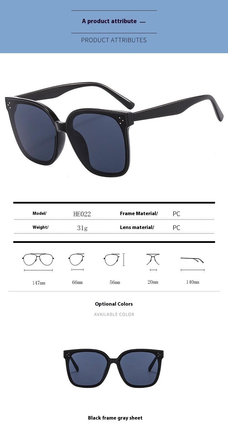 New Polarized Sunglasses For Men And Women, Boxy Trendy Sunglasses For Drivers, UV Resistant Sunglasses For Driving
_voghion.com