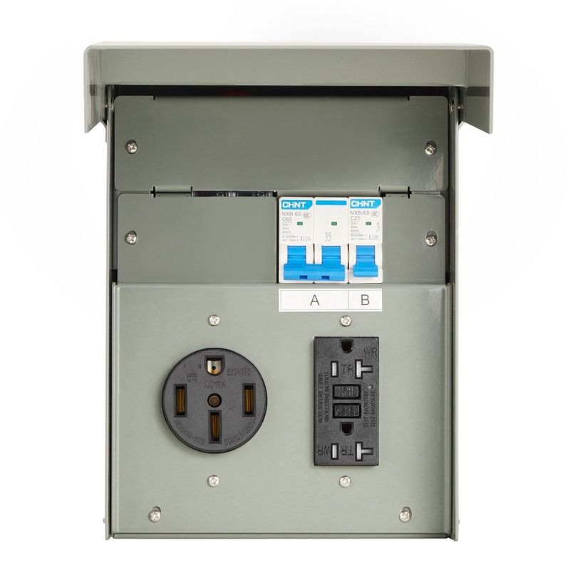 Amp Power RV Temporary Box 50 RV Panel 20 Outlet Outlet Panel Electrical_voghion.com
