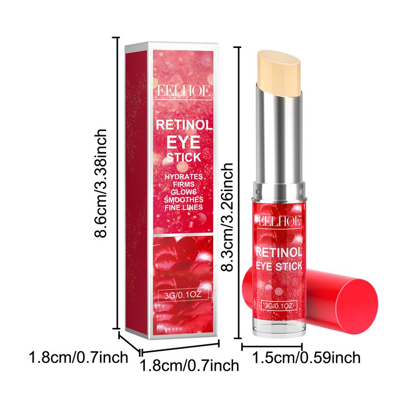 EELHOE Retinol Eye Stick, Moisturize Eye Skin To Improve Eye Fade Out Fine Lines, Crow's Feet Wrinkles_voghion.com
