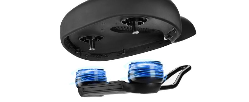 ROCKBROS Fahrradsattel Bequemer Fahrradsitz Breit für BMX MTB Rennrad Schwarz_voghion.com