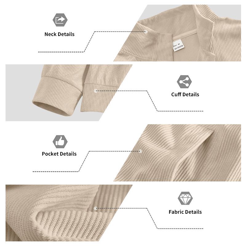 Men's Corduroy Jacket – Single-Breasted Notch Lapel, Breathable & Wrinkle-Resistant, Multi-Pocket Casual Blazer (S-XXXL, Autumn Essential)_voghion.com