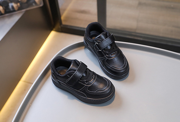 Board Shoes For Baby Girls Preppy Velcro Little White Shoes For Boys_voghion.com