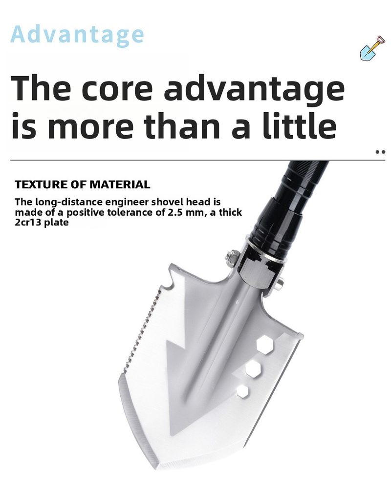 Outdoor Military Axe Hammer Set Camping Survival Car-Mounted Manganese Steel Folding Multi-Functional Engineer Shovel_voghion.com