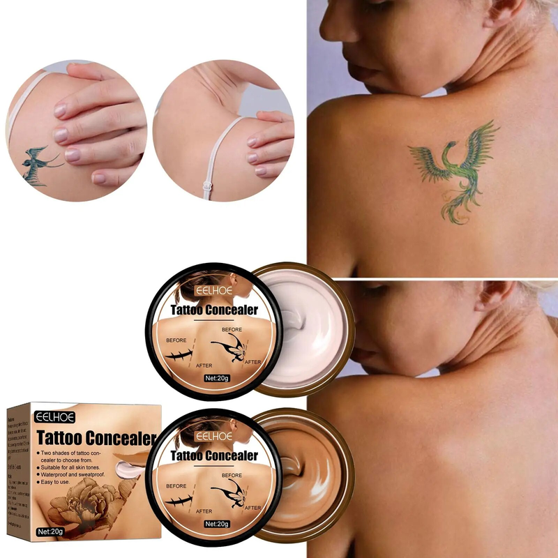 Concealer Foundation Cream Makeup Base Professional Full Coverage Freckles Cover Acne Spots and Dark Circles Facial Makeup_voghion.com