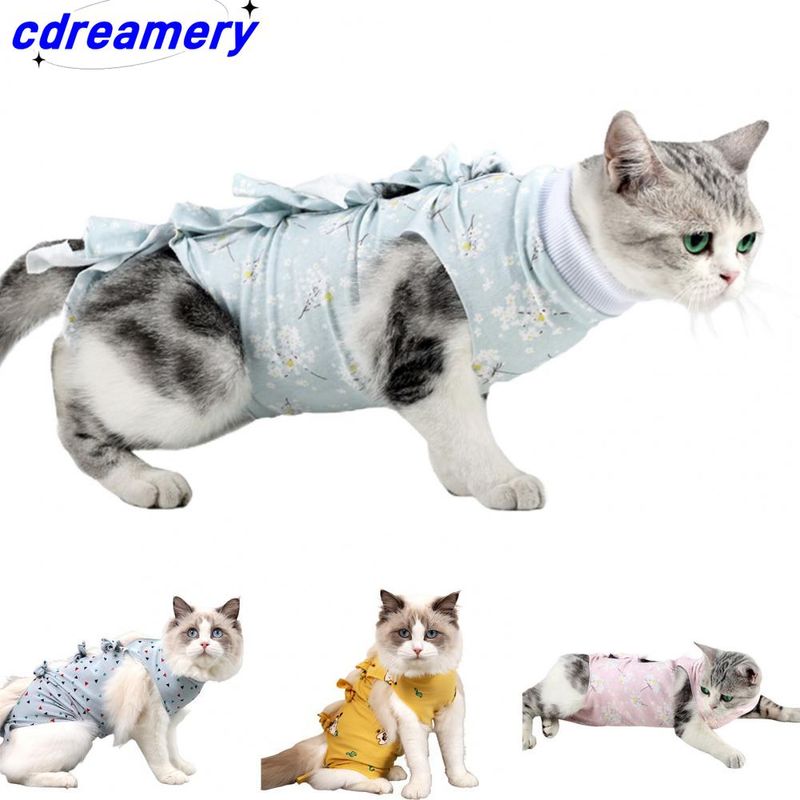 Kleidung für die postoperative Genesung von Katzen, Anti-Leck-Weste, Kleidung für die Genesung nach der Entwöhnung, Haustierkleidung und chirurgische Schutzweste_voghion.com