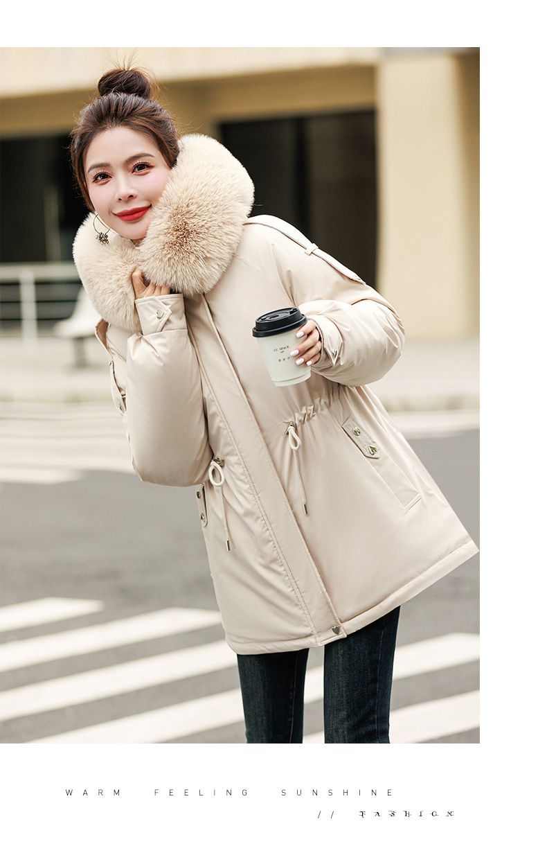 Gesteppte Parkajacke für Damen – Übergroßer Puffermantel mit Kapuze (Schwarz/Creme/Beige/Braun/Mint, M-XXL)_voghion.com