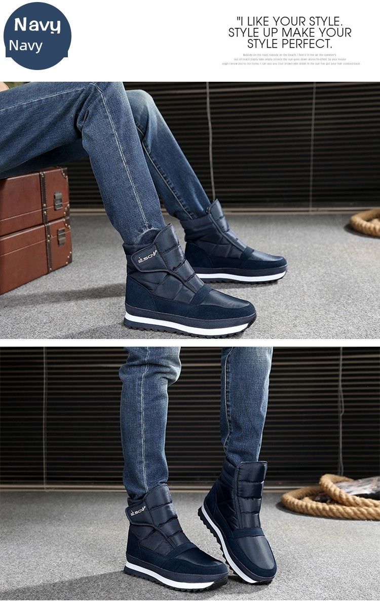 Herenschoenen Winter Warm Slee Bodem Lage Enkellaarzen_voghion.com