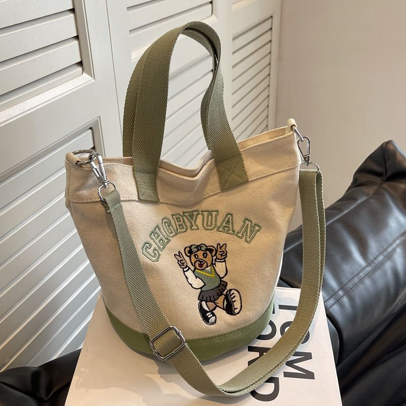 Borsa a tracolla grande e capiente in tela per donna, primavera estate, casual, da esterno, da portare a mano, per la mamma_voghion.com