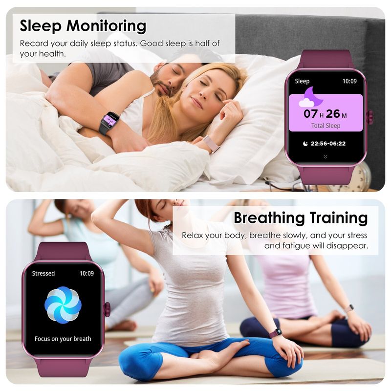 Women Alexa Smart Watch Fitness Bluetooth Call Watch For Android IPhone Samsung_voghion.com