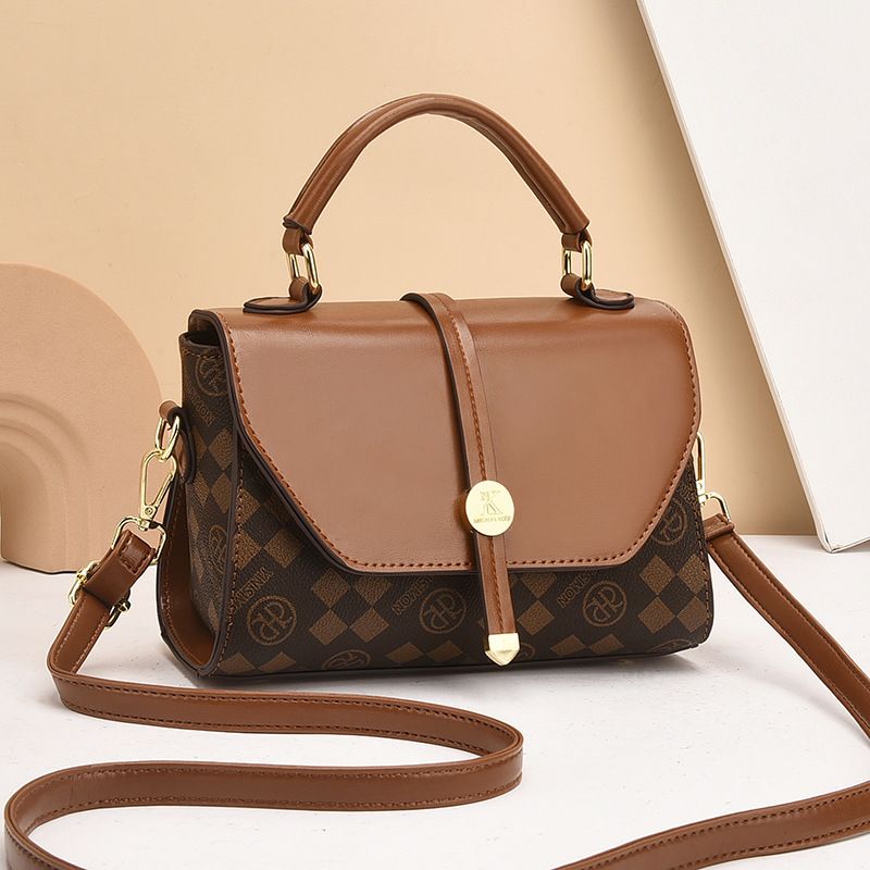 2025 Nuova borsa a tracolla con tracolla singola, stampata, leggera, piccola borsa quadrata da donna_voghion.com