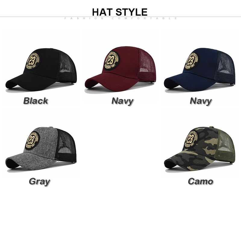 Schwarze Baseballkappe für den Sommer, für Männer und Frauen, Retro-Stil, kariert, Trucker-Cap, Sonne, atmungsaktiv, feuchtigkeitsableitend, Netzstoff_voghion.com
