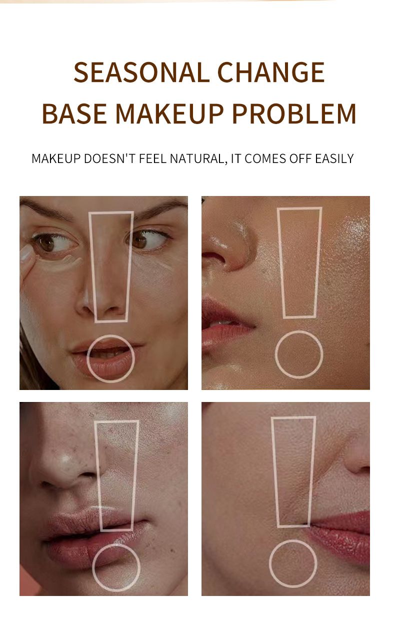 Gesichtsgrundierungsflüssigkeit für Concealer, wasserdichte Ölkontrolle, natürliche, klare SPF50-Isolations-CC-Grundierungsflüssigkeit_voghion.com