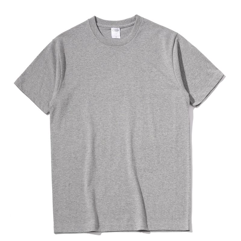 2025d 250g Fit Reine Baumwolle Kurzarm Unisex Weiß T-Shirt Einfarbig Lose Basis Shirt Trendy INS_voghion.com