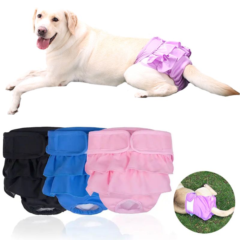 Mutandine fisiologiche lavabili per cani, biancheria intima per cani di piccola e grande taglia, biancheria intima mestruale, slip, tuta, Pet By PawParty Store_voghion.com