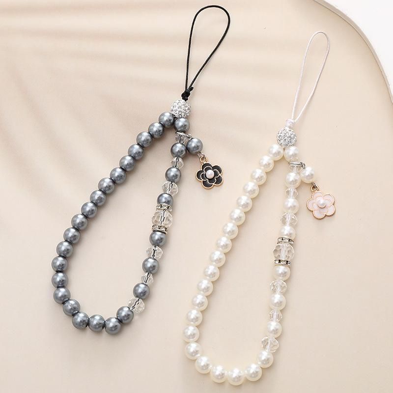 Kleine Duftwindperle Handykette kleiner Blumenanhänger Handyband Perlenanhänger Anti-Drop-Kette weiblich_voghion.com