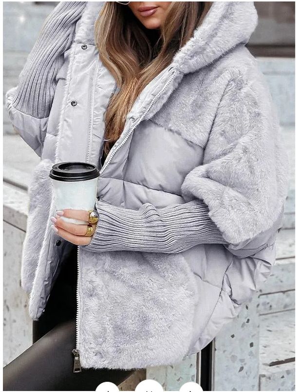 Abbigliamento da donna Giacca invernale in piumino nuova e ampia da donna_voghion.com