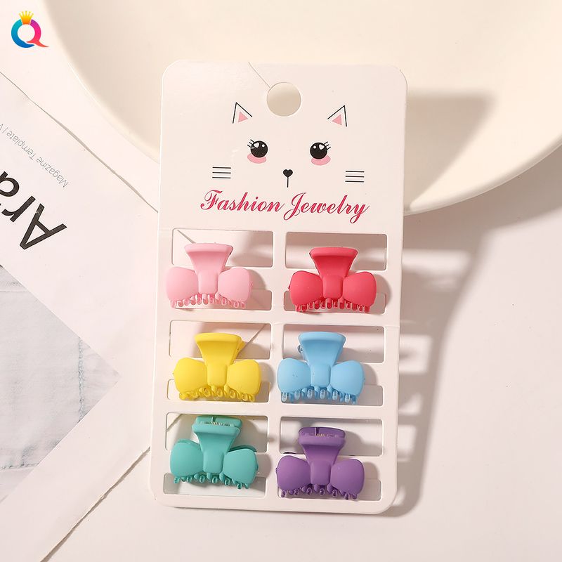 Mini-Haarspangen-Set – 6-teiliges Haarklammer-Set in matten Pastellfarben für Damen (klein, rutschfest, vielseitig für Ponyfrisuren und Hochsteckfrisuren)_voghion.com