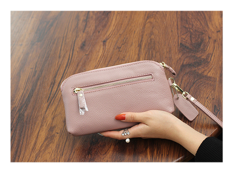 2023 Pochette in pelle con hardware squisito ape europea e americana Pochette da donna casual a grande capacità Portafoglio a mano_voghion.com