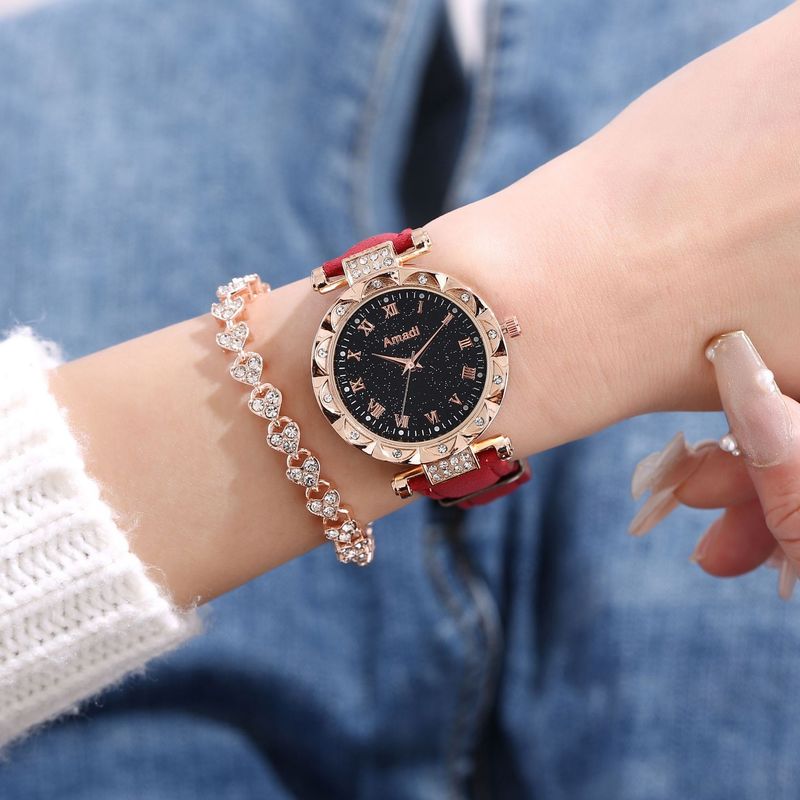 Naiste käekellad Naiste õpilaste käevõruga käevõrud, kahe komplektiga vööga naiste käekell, kvartskell_voghion.com