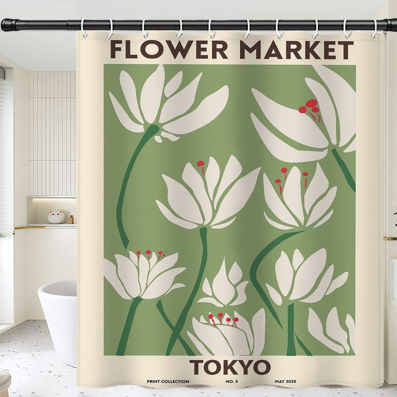 Factory Direct Cross-Border E-commerce Hot-Selling Floral High-Definition Digital Print Waterproof Mildew-Proof_voghion.com