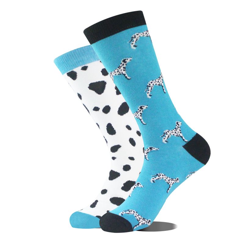 New style brand, same personalized mid length contrasting colors, men's cotton socks, trendy socks_voghion.com