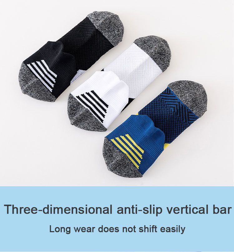ActiveGo ActiveGo Cross-Border Sweat-Absorbent Breathable Towel Bottom Men's Short Tube Sports Thickened Running Outdoor Hiking Socks_voghion.com