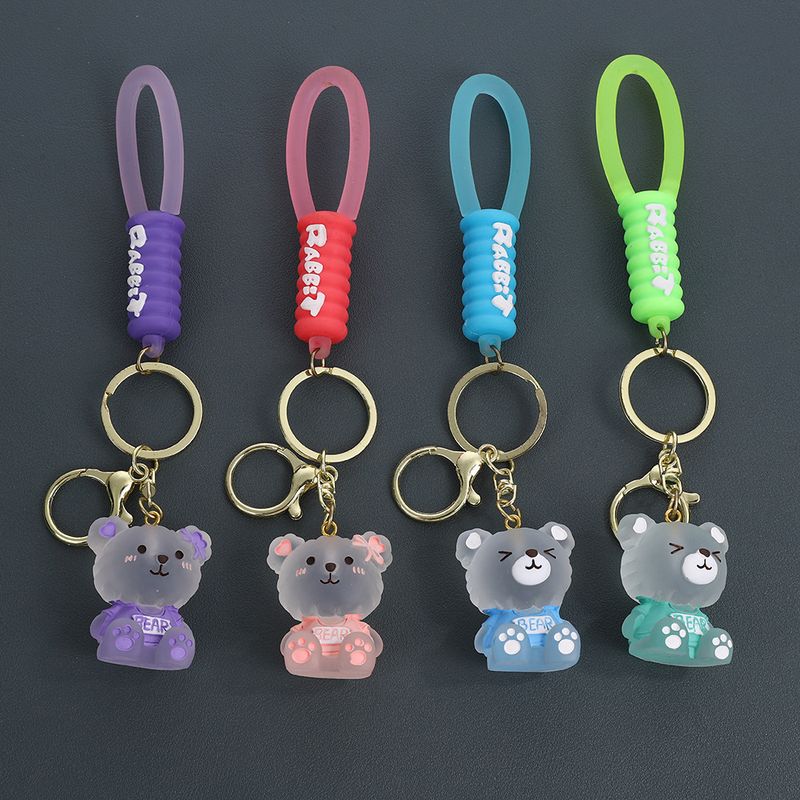 2024 Internet Celebrity Cartoon Bär Exquisite Nette Frauen Rucksack Anhänger Zubehör Paar Auto Keychain_voghion.com