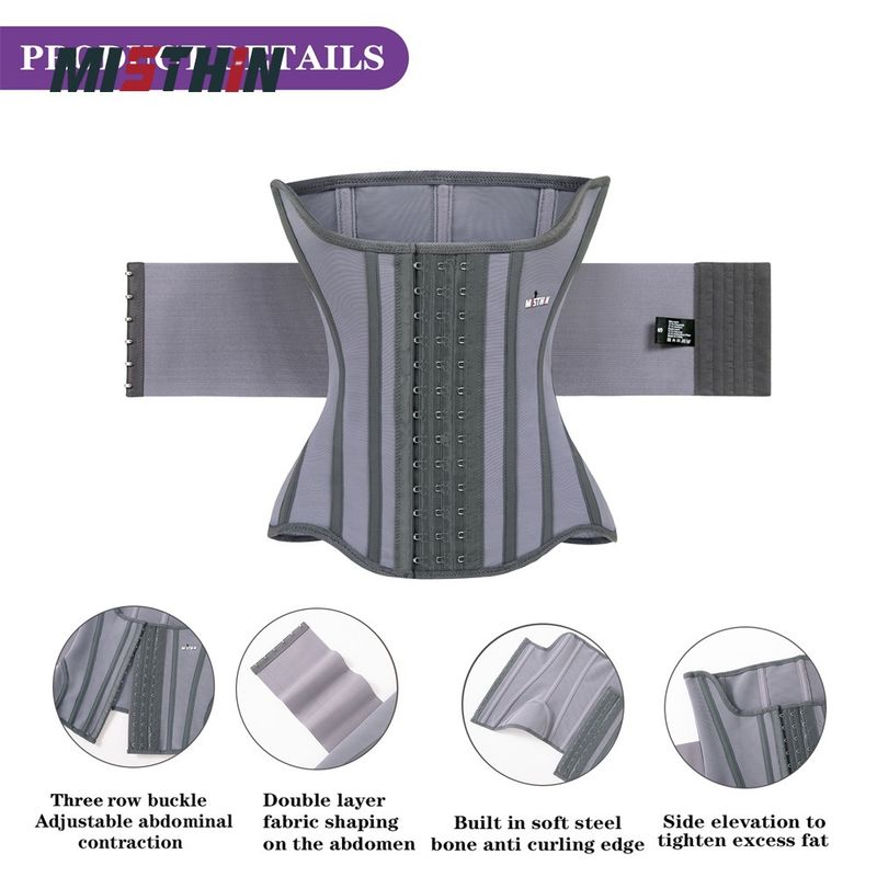 VoleFox Plus Size Waist Trainer Faixa de Barriga Dupla Camada para Controle de Barriga Pós-Parto Modelagem Corporal Cinto de Yoga_voghion.com