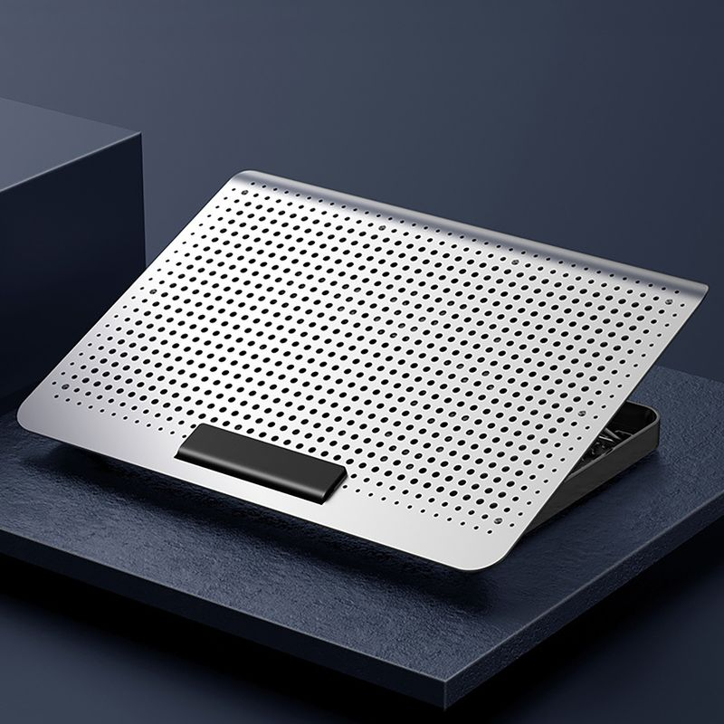 Xinweiqing laptopkoeler Dual USB verstelbare draagbare geluidsarme notebook-koelpad voor gaming_voghion.com