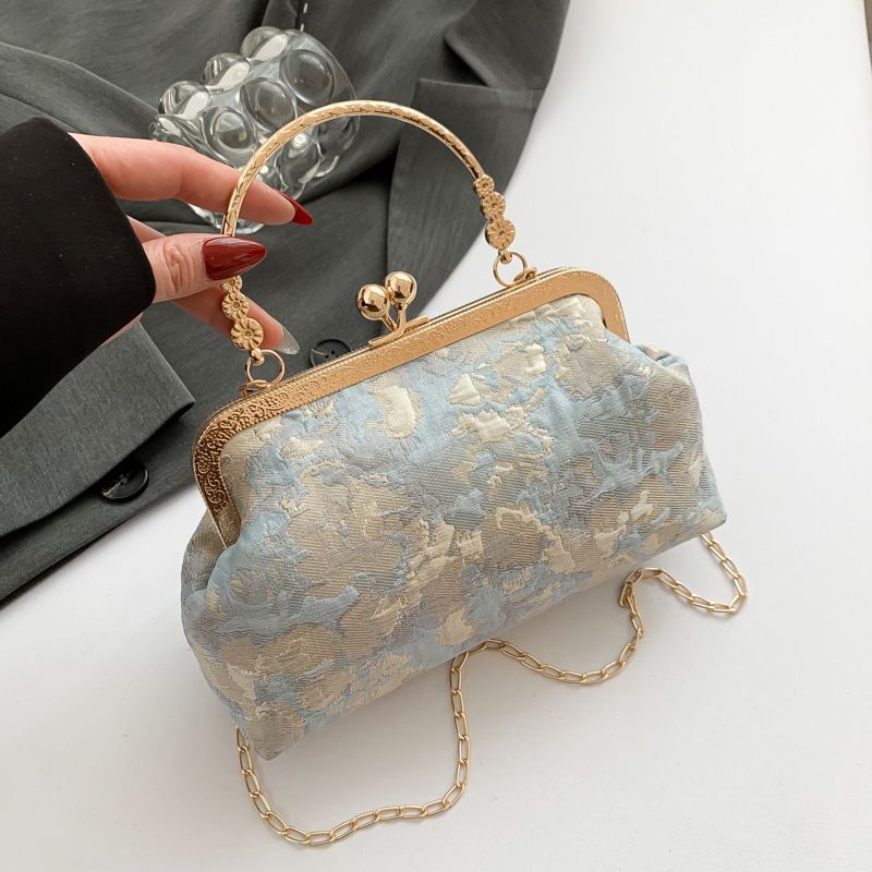Fata alla moda per le donne, borsa estiva, mini borsa a tracolla e cheongsam in stile cinese di nicchia, borsa con chiusura dorata_voghion.com