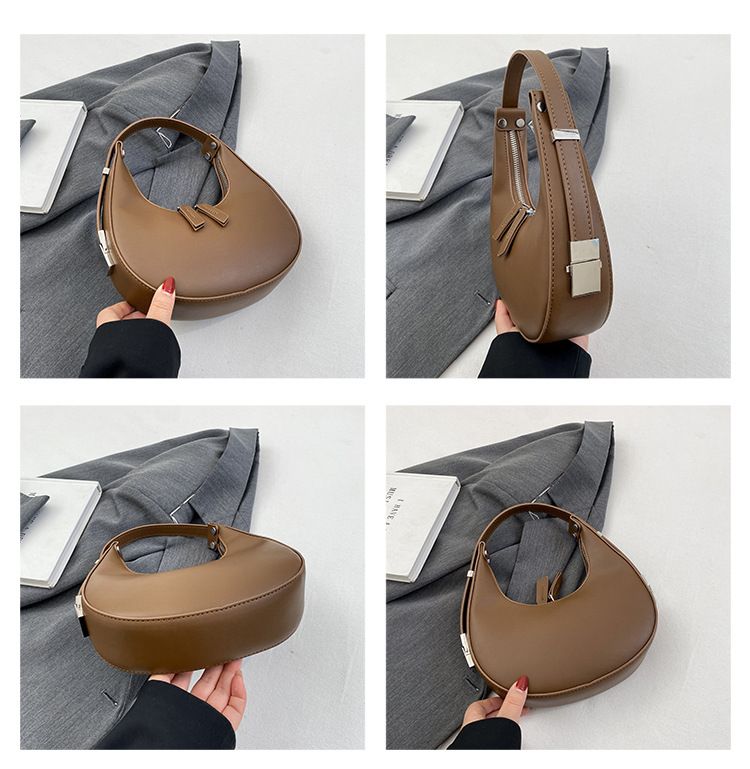 2024 Neue Handtasche im Nischendesign, modische bonbonfarbene Macaron-Trendy-One-Shoulder-Underarm-Knödeltasche, geeignet zum Einkaufen_voghion.com